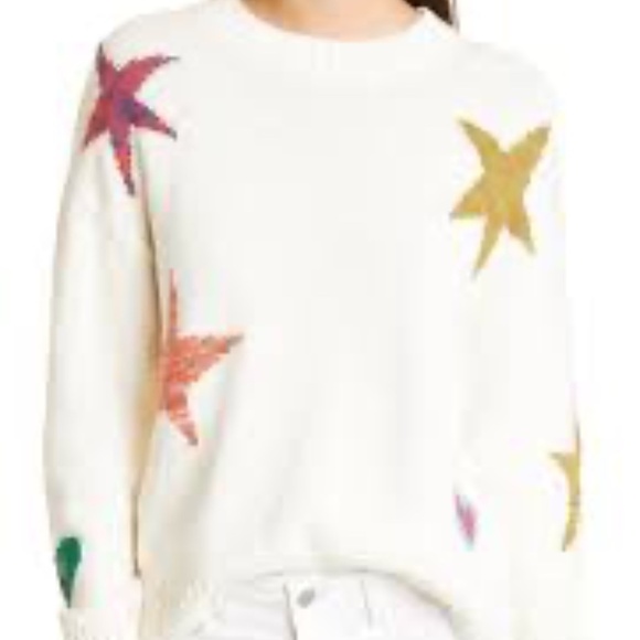 Rails Zoey Intarsia Star Cotton & Cashmere Sweater S - Picture 14 of 14